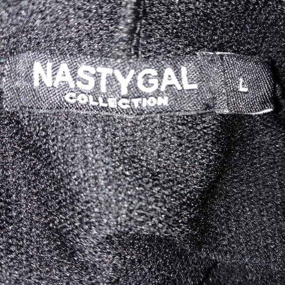 Nasty Gal Cropped Hoodie Sweater Size L - Picture 4 of 7